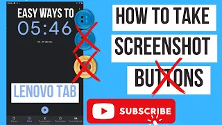 Lenovo Tablet M8 3rd Gen, 3 different ways to take screenshot, what to do if buttons don't work