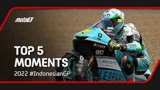 Top 5 Moto3™ Moments | 2022 #IndonesianGP