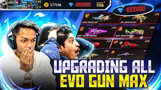 Upgrading All Evo Gun Skins Max With More Than 150000 Diamonds 😱 No Clickbait 😦 Free Fire 💎 King