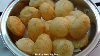 Puri for Pani Puri Recipe-How to make Golgappa Puri Recipe - Evening Snacks Recipe