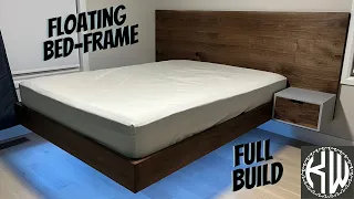 Building a Floating Bed Frame out of solid walnut