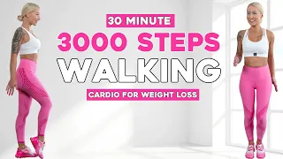 Fast 3000 Step Challenge 20 Min Cardio Walking Workout For Weight Loss Knee Friendly