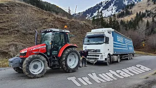 I Saved The Truck That Was On The Ramp! | Massey Ferguson 5440