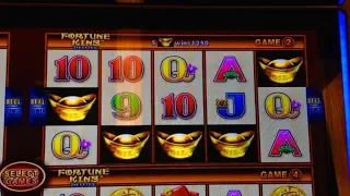 5 Scatter Fortune Kings - BONUS Wonder 4 Gold - Aristocrat 1c Slot ( Choy Sun Doa style )