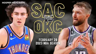 Sacramento Kings vs Oklahoma City Thunder Full Game Highlights | Feb 28 | 2023 NBA Season