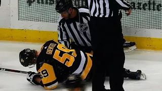 Rough night as linesman is checked & cut during Canadiens game