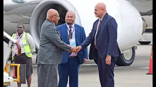 PRIME MINISTER RABUKA RECEIVES WARM WELCOME IN PAPUA NEW GUINEA