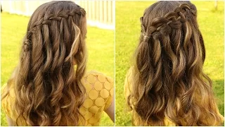 DIY WATERFALL BRAID HAIR TUTORIAL | Braidsandstyles12