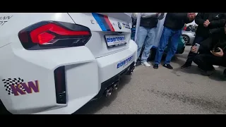 😱🥵😱🥵BMW M2 G87 Straight Pipe Tuning Exhaustsound very loud🔥🥳👌Soundcheck Revs