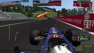 rFactor - F1 2011 Sebastian Vettel spa hot lap (blow diffuser)