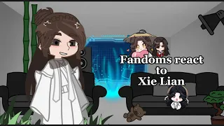 || Fandoms react to Xie Lian || prt 4/6 || Heaven Official's Blessing ||