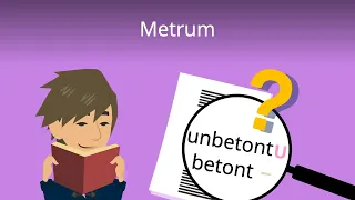 Metrum bestimmen | einfach erklärt