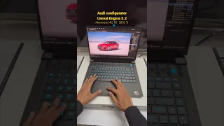 This is how Audi looks like in Unreal Engine 5.2 running on Alienware M15 R7 with 3070 TI 😮 #shorts