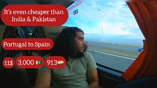 11$ Portugal to Spain Bus | Lisbon 🇵🇹 to Madrid 🇪🇸 | #portugal #spain