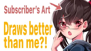 THIS KOUHAI DRAWS BETTER THAN ME!? | Anime Art Review #3