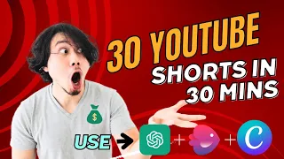 Create Bulk 30 YouTube Shorts in a day Chat Gpt and Invideo