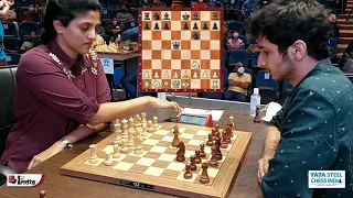 Harika Dronavalli vs Vidit Gujrathi | Tata Steel Chess India 2021 Blitz Round 11