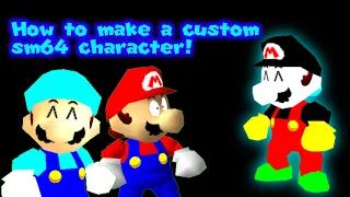 How to make custom sm64 characters on mobile! - Jjiscool