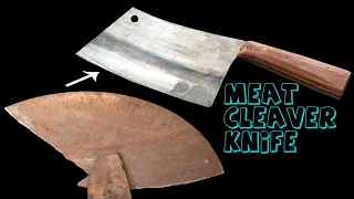 Hand Forged - A Sharp Meat Cleaver For Cutting Bone