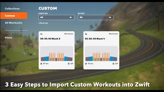 Three Easy Steps to Import Custom Workouts Into Zwift