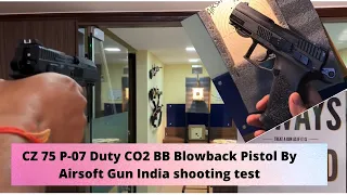 CZ 75 P-07 Duty CO2 BB Blowback Pistol shooting test