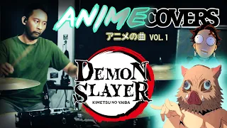 Demon Slayer OP 【Gurenge by LiSA】 Anime Drum Covers | Kimetsu no Yaiba