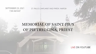 LIVE DAILY MASS | Memorial of Saint Pius of Pietrelcina, Priest | SEPTEMBER 22, 2021