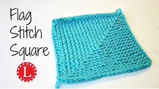 LOOM KNITTING Stitch Flag Square - Great for Blankets | Loomahat