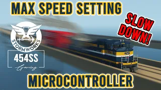 Train Max Speed Limiter Microcontroller in Stormworks