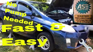 Transmission fluid change Gen 3 Toyota Prius Trans-axle quick and easy way