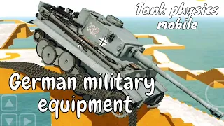 German military equipment 2 | Tank physics mobile | Simulation of the chassis of the tank