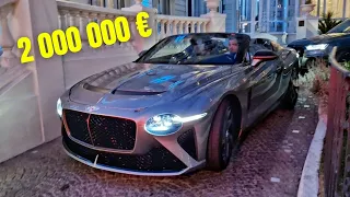 Un PRINCE DU QATAR en BENTLEY BACALAR À 2M € 😱 Carspotting de folie à Cannes !!