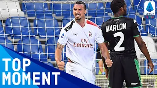 Zlatan segna una doppietta e batte il Sassuolo | Sassuolo 1-2 Milan | Top Moment | Serie A TIM