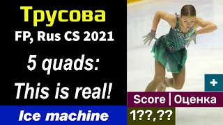 [Ice machine] Alexandra TRUSOVA - FP+Score! Russian Control skatings (12/09/2021) [Рус СУБТ]