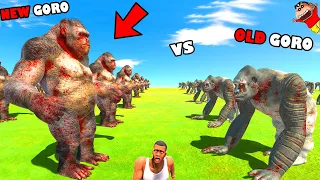 OLD GORO THE GIANT vs NEW GORO THE GIANT in Animal Revolt Battle Simulator Hindi Shinchan and Chop