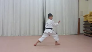 JKA Heian-godan by 10 year-old-boy 小四男子平安五段練習中