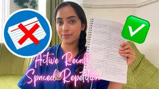 How I Memorise Everything WITHOUT Flashcards/Revision Cards | Active Recall & Spaced Repetition