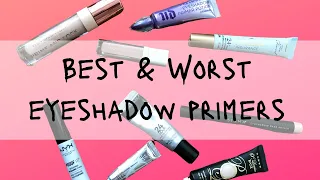 BEST (& WORST) EYESHADOW PRIMERS // My favourites for Oily & Hooded Eyes