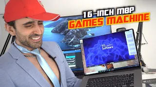 Don't Play Games on 16" MacBook Pro | WINDOWS GAMING Review 😈