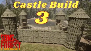 Stairs With Walls And Connecting Towers | Building A Castle Part 3 | Sons of The Forest