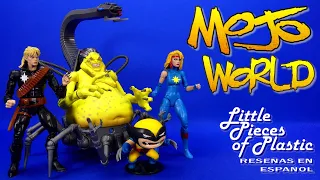 Mojo World Marvel Legends Dazzler Longshot Pulsecon Multipack Reseña Revisión Little Pieces Plastic