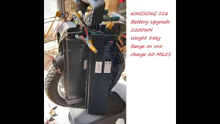KINGSONG S18 BATTERY UPGRADE TO 2200WH. EUC, ELECTRIC UNICYCLE.