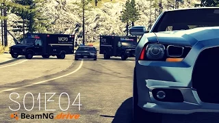 Beamng Drive Movie: Epic Police Chase (+Sound Effects) |PART 4| - S01E04