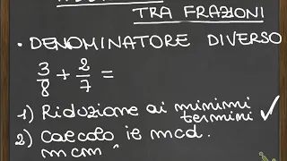 Addizione e sottrazione tra frazioni | Videolezione di matematica