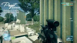 Battlefield 3 Played on Puget Systems Deluge L2 with NVIDIA 580 SLI