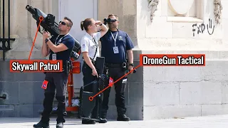 Joe Biden's security has two Anti drone weapons - DroneGun Tactical & Skywall Patrol !