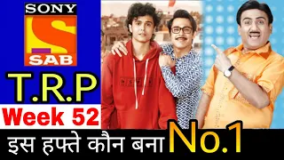 Sab Tv TRP Week 52 | 2020 | Sab Tv Trp This Week | Trp Of This Week