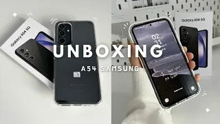 UNBOXING: Samsung galaxy A54 5g preto 🖤 ☆☆ * aesthetic* ♡