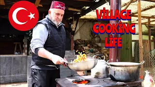 ROASTED WHOLE CHİCKEN KEBAB and BARLEY NOODLE PİLAF❗ TRADİTİONAL TURKİSH FOOD 🇹🇷 VILLAGE LIFE