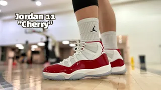 Hooping in the Air Jordan 11 “Cherry”(2022): How Does It Perform??